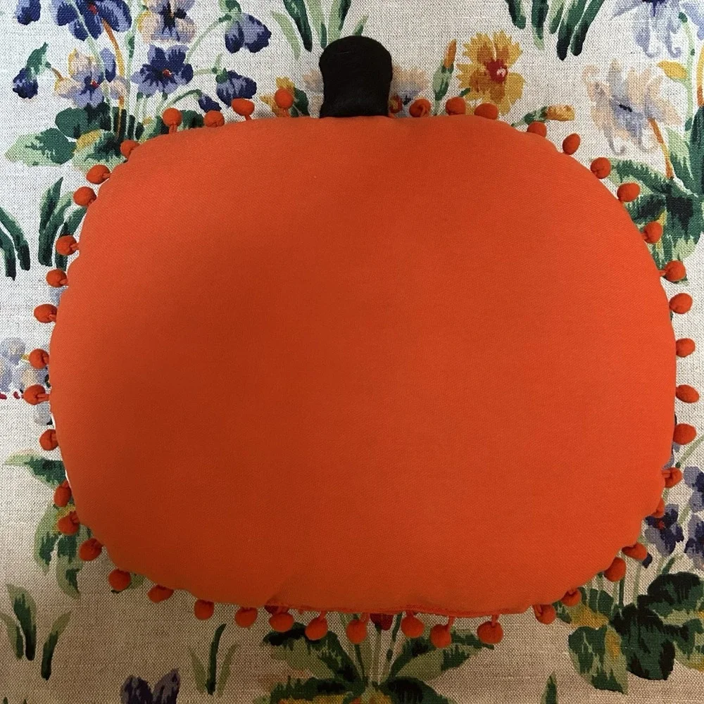 Vintage Halloween Inspired Jack O Lantern Pumpkin Throw Pillow Cottagecore Farm